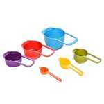 Plastic Color Measuring Spoons (6 Pack)